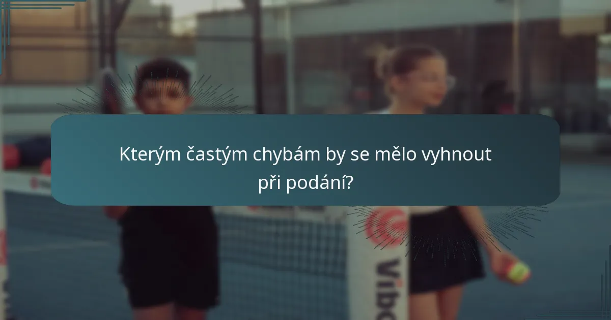 Kterým častým chybám by se mělo vyhnout při podání?